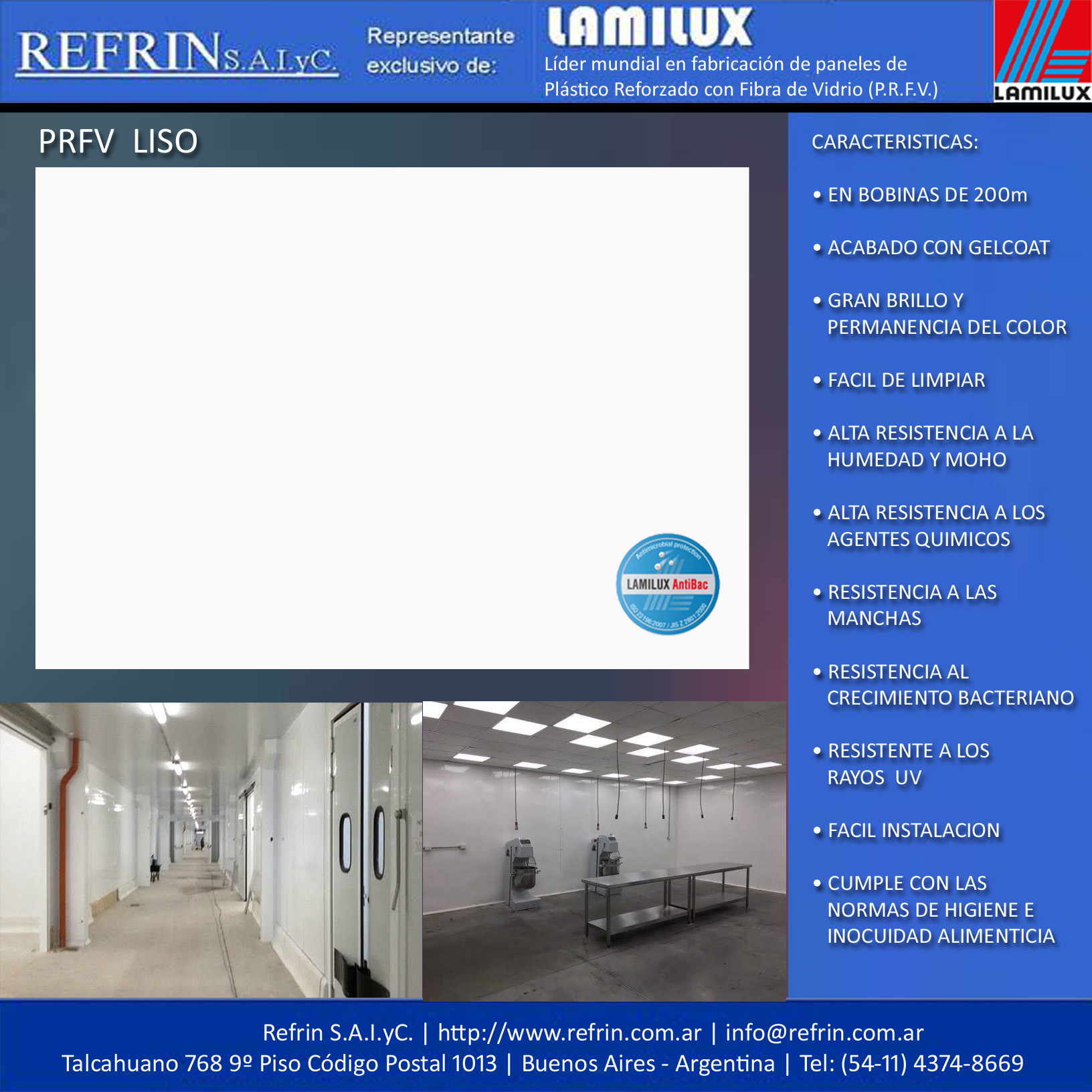 Muestra PRFV Liso